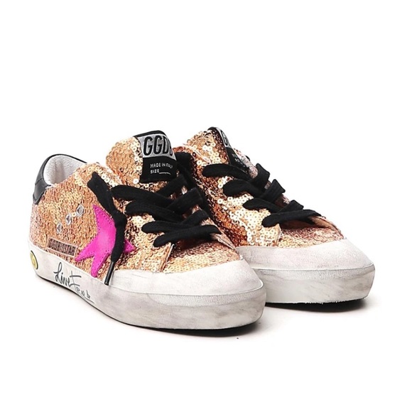 NWOT Golden Goose Superstar Glitter Sneakers 34 - Picture 2 of 8